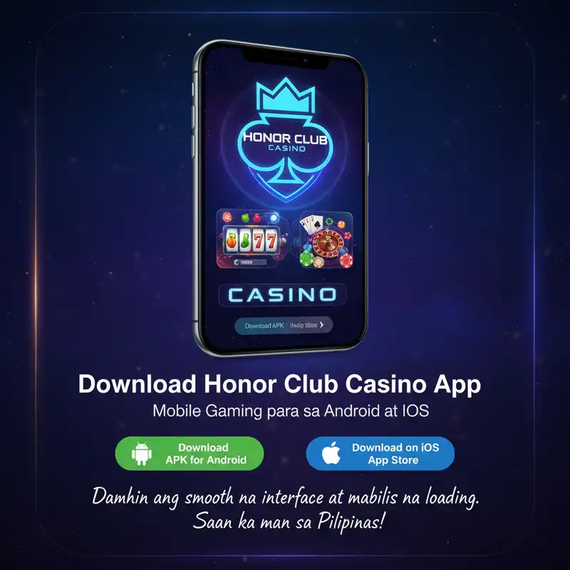 Honor Club Casino Mobile App Download Interface