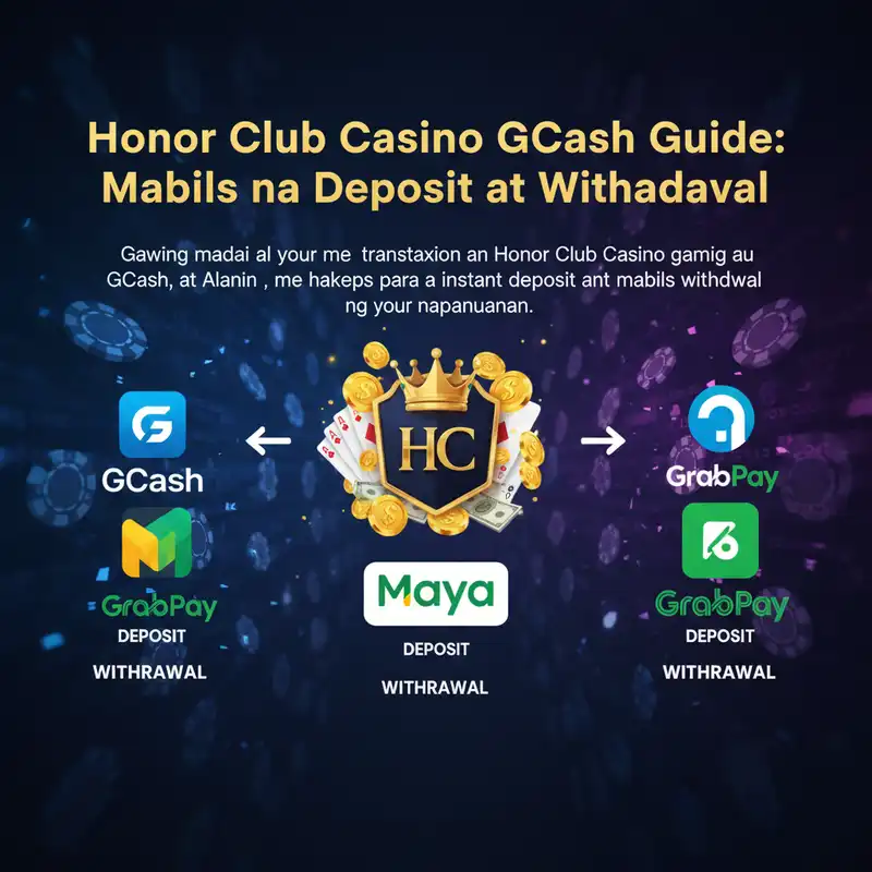 Honor Club Casino GCash Payment Guide Banner
